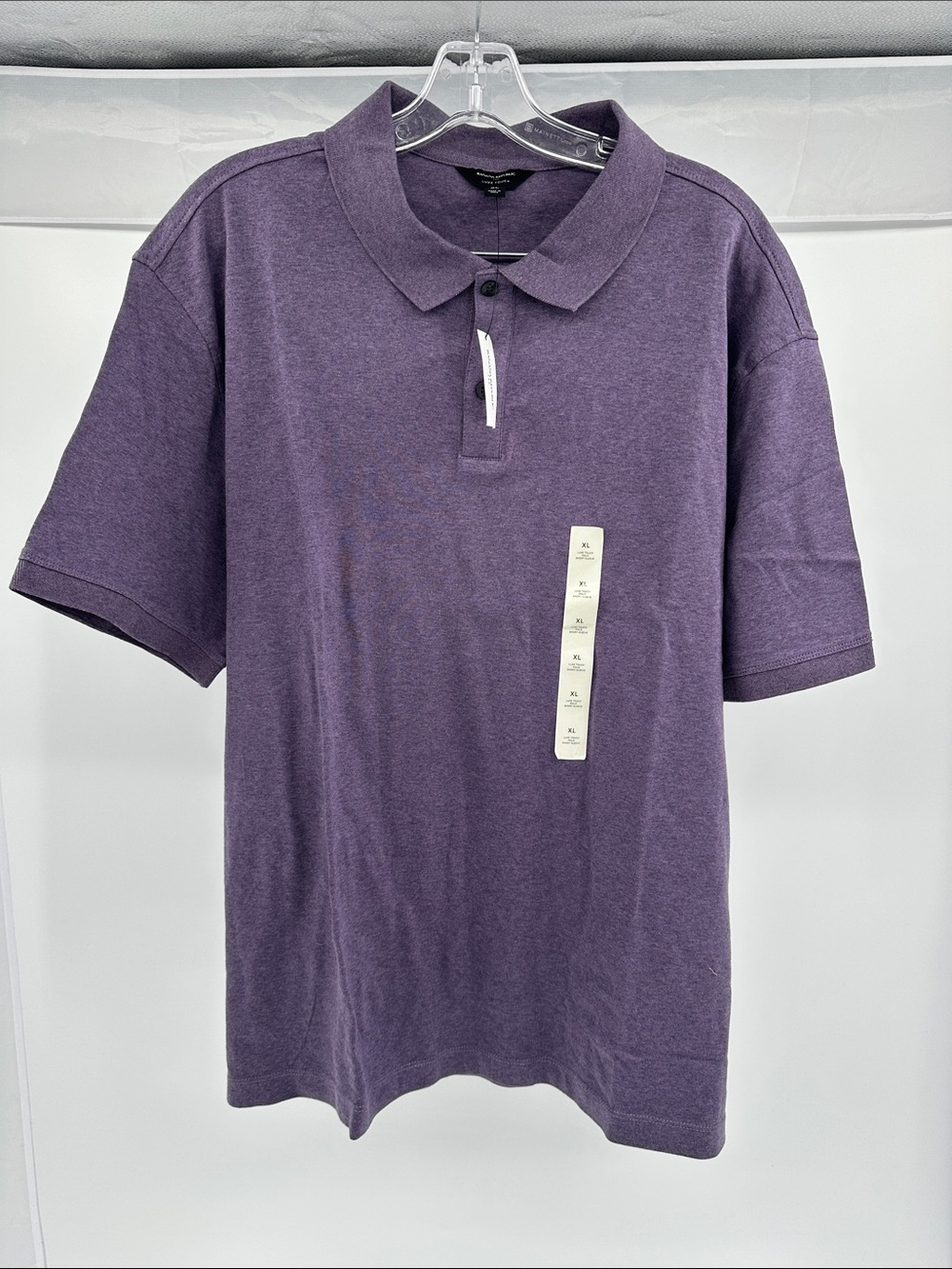 Banana Republic Purple Short-Sleeve Polo